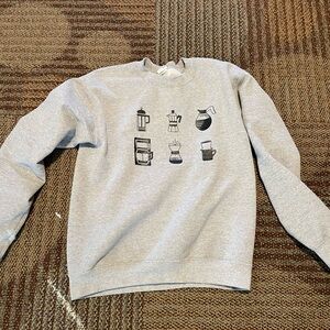 Sweatshirt w/ coffee makers